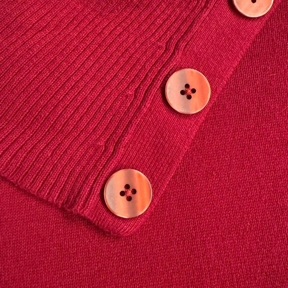 Red women’s long sleeve sweater